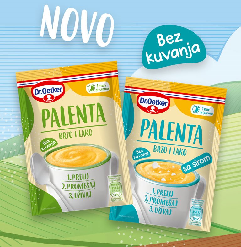 Dr. Oetker Palenta Brzo i Lako - za tren oka do ukusnog obroka