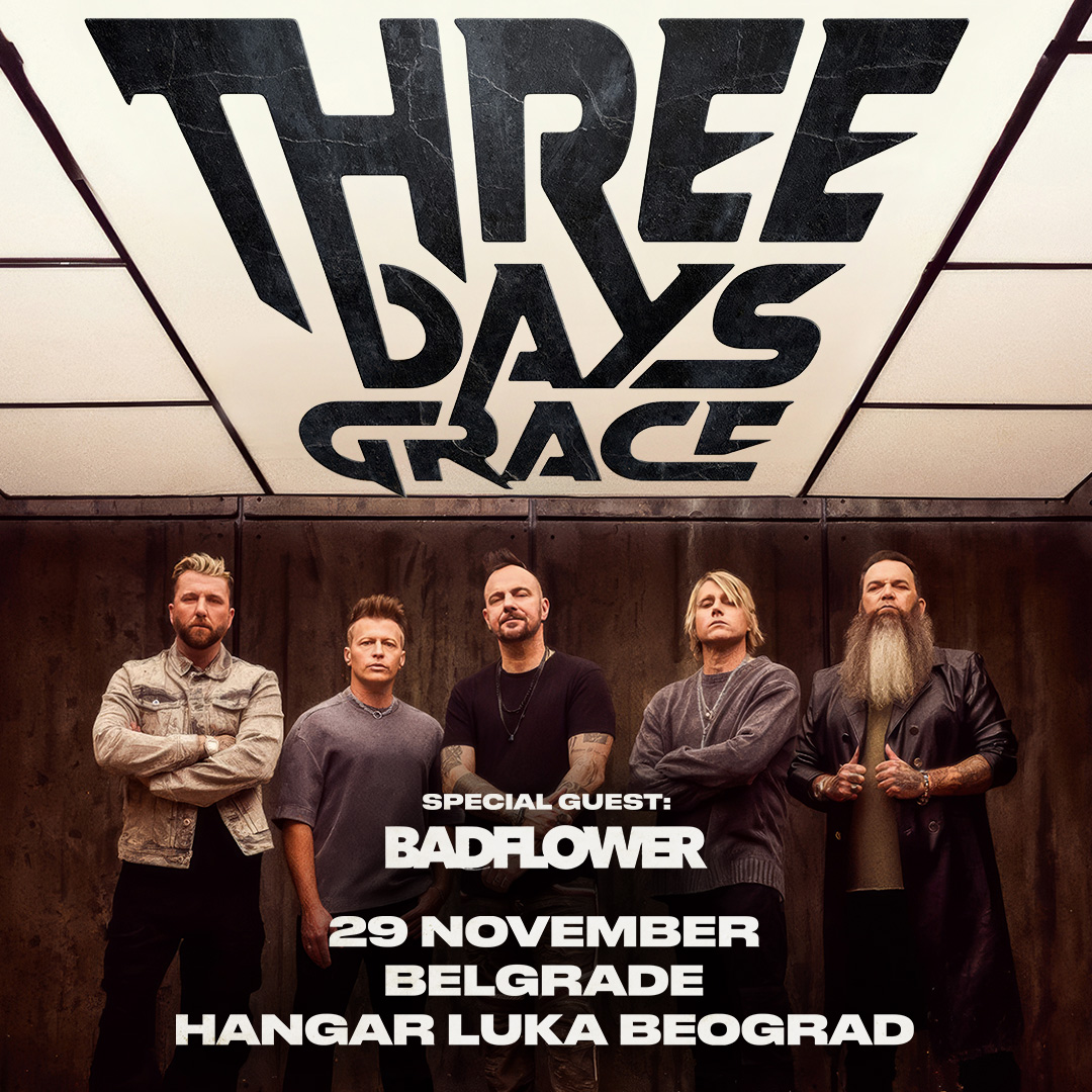 Rok titani Three Days Grace u sklopu evropske/UK turneje u novembru stižu u Srbiju