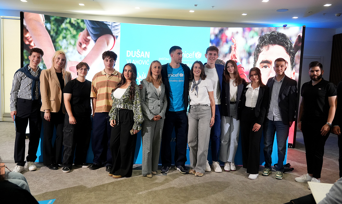 Dušan Vlahović i UNICEF zajedno za mentalno zdravlje dece i mladih