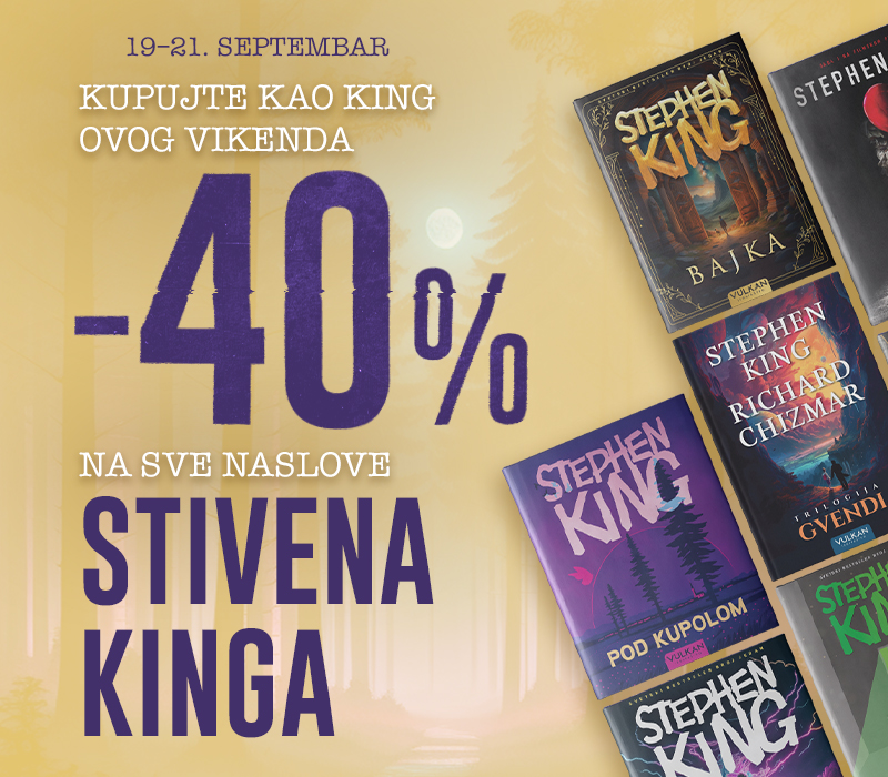 Vikend-popust 40% na sva izdanja: Vulkan slavi 78. rođendan Stivena Kinga
