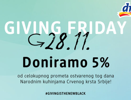Najbolja kupovina je ona koja pomaže drugima: u okviru inicijative Giving Friday, dm donira 5% prometa ostvarenog 28. novembra